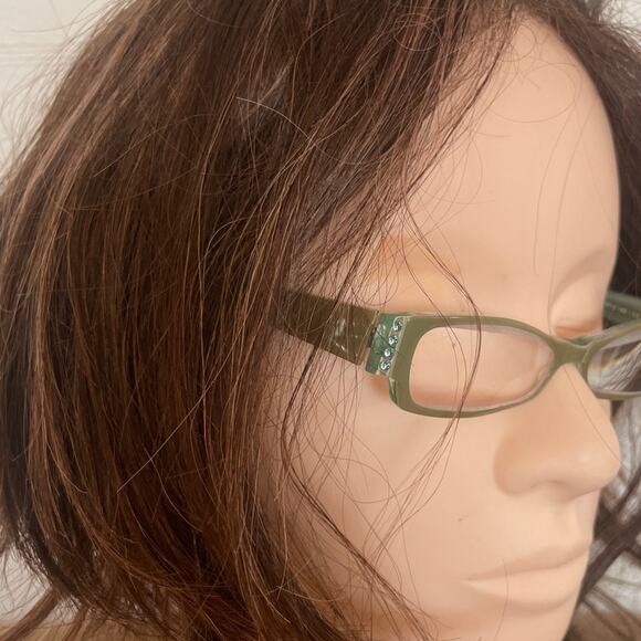 JEAN LAFONT Vintage Nadja Glasses wCrystals Frames Only 50's 60s CAT EYE RETRO - Picture 7 of 8